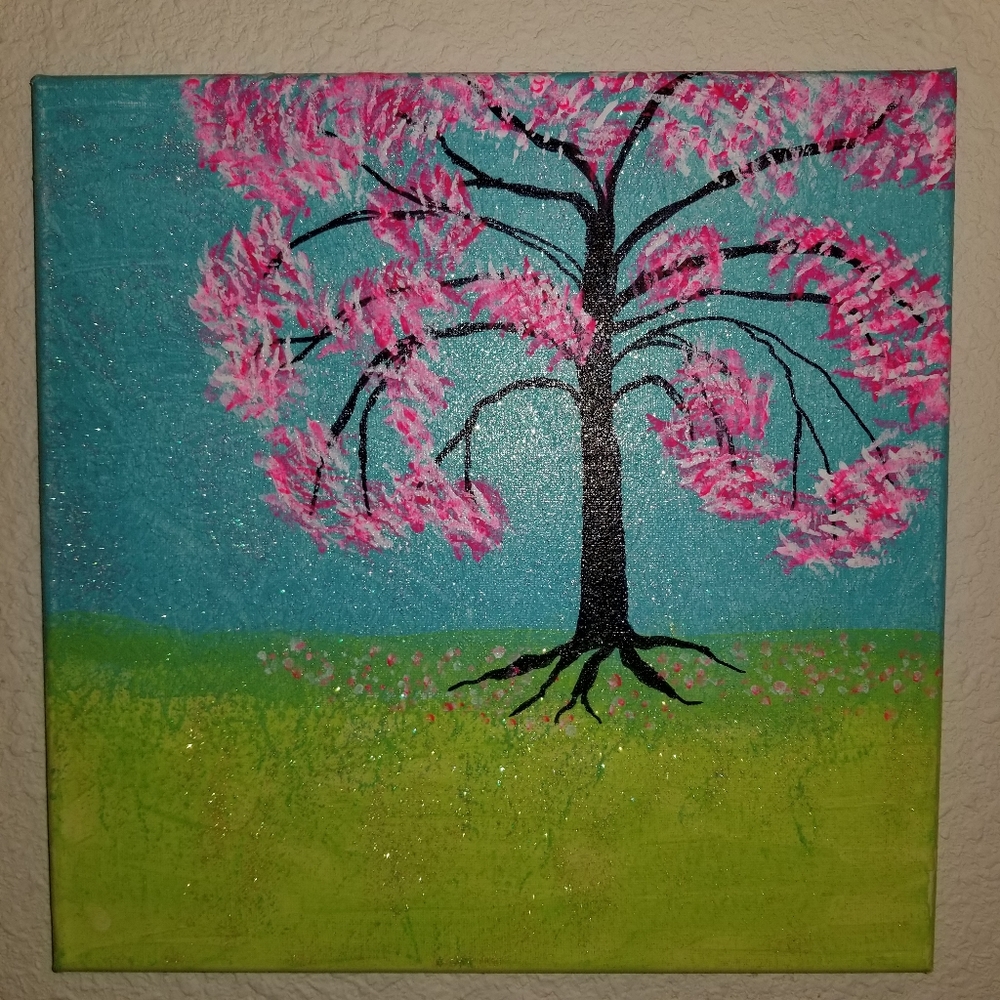 Original painting "Aqua Sky"